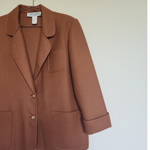 🔥SOLD🔥 Vintage Weinberg Paris Wool Blazer Jacket - Picture 3 of 9